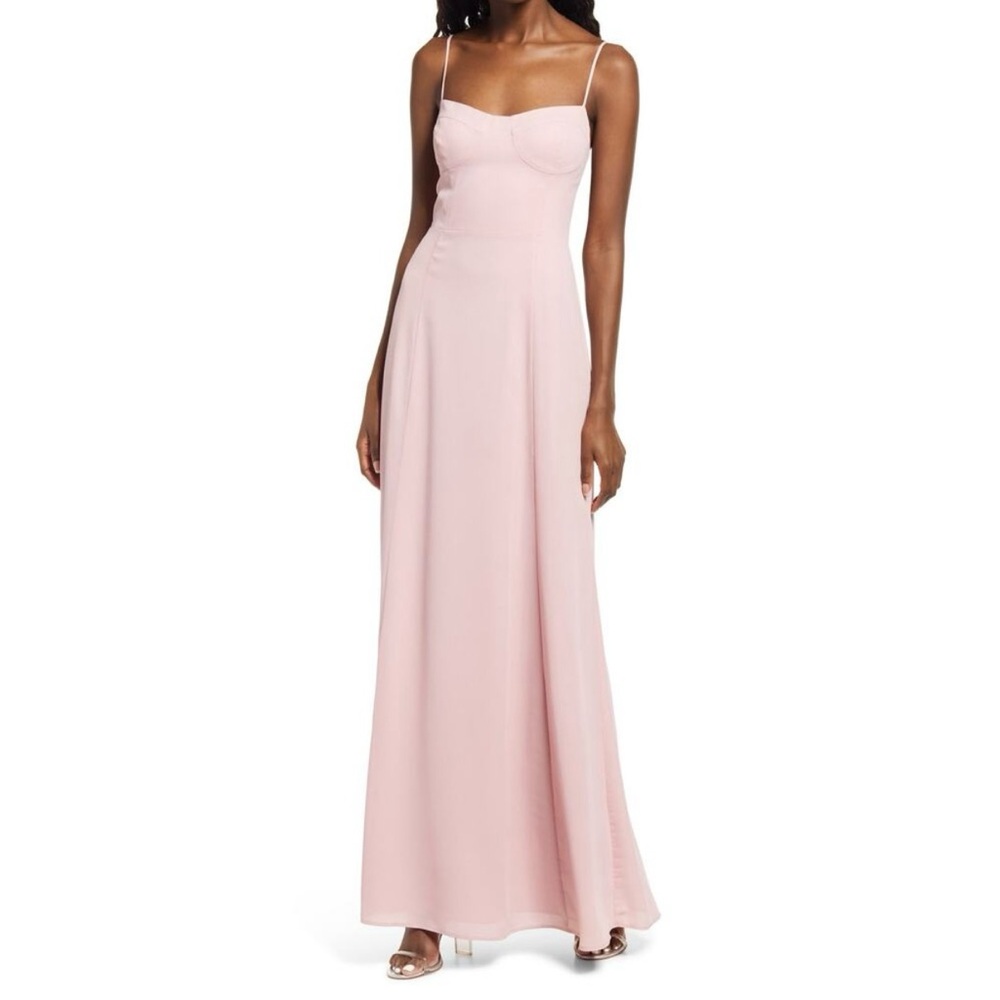 Wayf Pink Maxi Dress